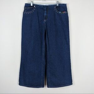Sonia Rykiel Designer Wide Leg Crop Jean $480